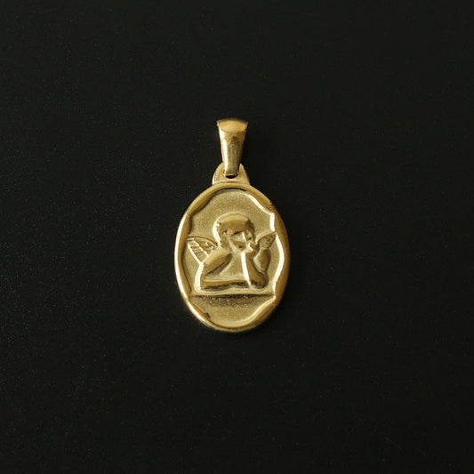 Gold Plated Angel Cupid Pendant - Pantsnsox