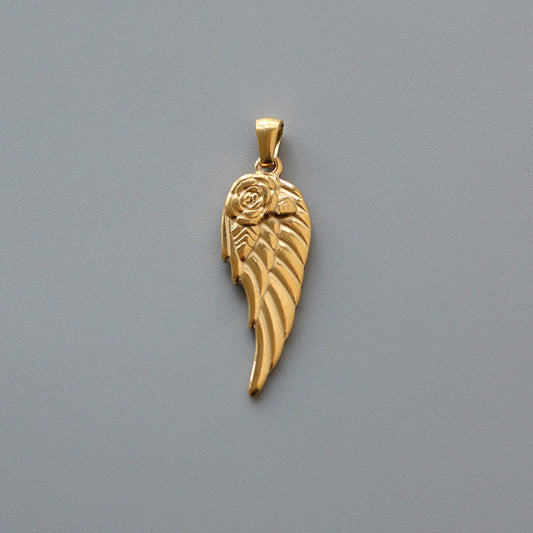 Angel Wing Love Hearts Locket Necklace - Pantsnsox