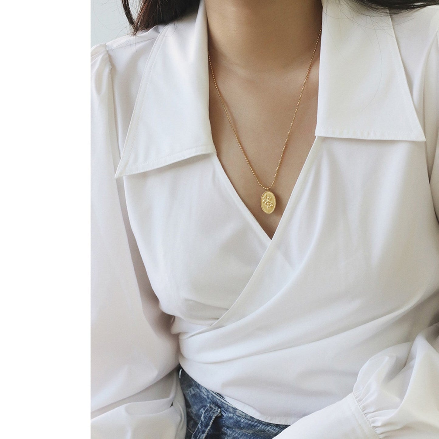 Floral Pendant Gladiolus Necklace - Pantsnsox